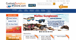 Desktop Screenshot of customsunglassstore.com