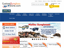 Tablet Screenshot of customsunglassstore.com